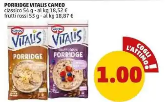 PENNY PORRIDGE VITALIS CAMEO classico 54 g offerta