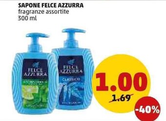 PENNY SAPONE FELCE AZZURRA fragranze assortite 300 ml offerta