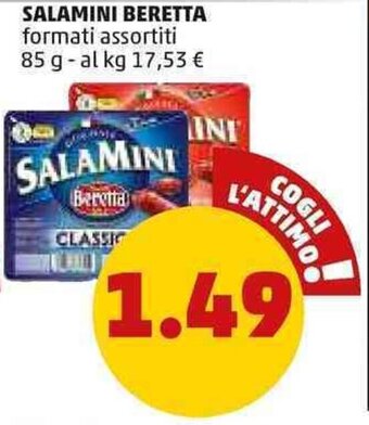 PENNY SALAMINI BERETTA formati assortiti 85 g offerta