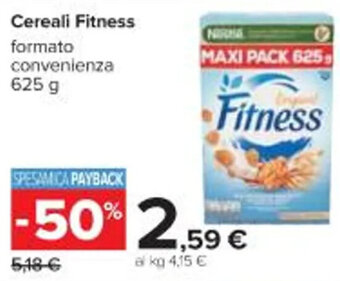 Carrefour Iper Cereali Fitness formato convenienza 625 g offerta