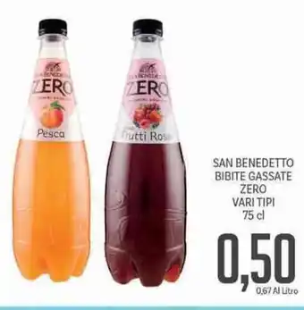 Supermercati Piccolo San Benedetto Bibite Gassate Zero Vari Tipi 75cl offerta