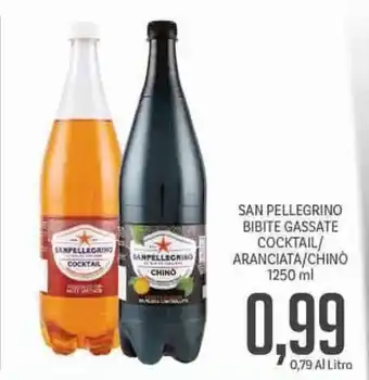 Supermercati Piccolo Sanpellegrino Bibite Gassate Cocktail/Aranciata/Chino 1250ml offerta