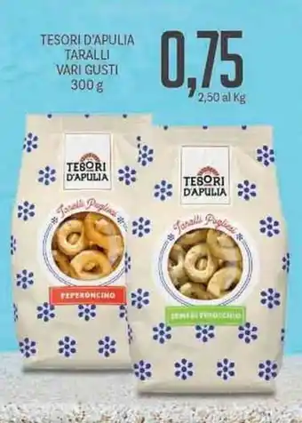 Tesori d'Apulia Taralli Vari Gusti 300g