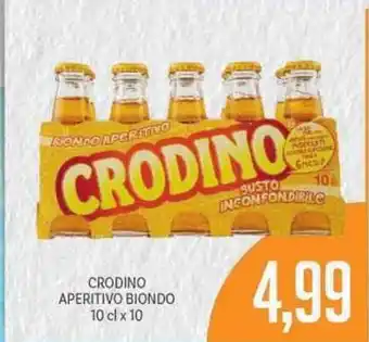 Supermercati Piccolo Crodino Aperitivo Biondo 10cl x 10 offerta