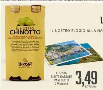 Supermercati Piccolo Lurisia Bibite Gassate Vari Gusti 275ml x 4 offerta