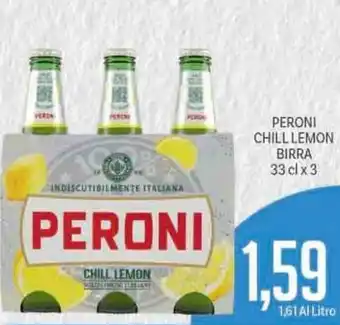 Supermercati Piccolo Peroni Chill Lemon Birra 33cl. x 3 offerta