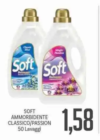 Supermercati Piccolo Soft Ammorbidente Classico/Passion 50 lavaggi offerta