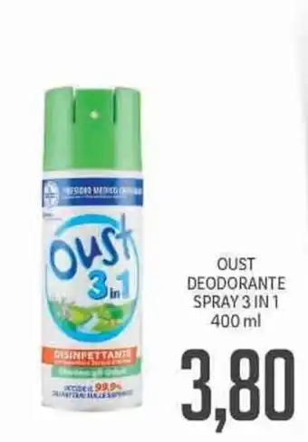 Oust Deodorante Spray 3 in 1 400ml