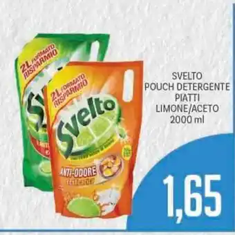 Svelto Pouch Detergente Piatti Limone/Aceto 2000ml