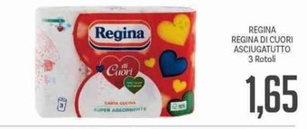 Supermercati Piccolo Regina di Cuori Asciugatutto 3 Rotoli offerta