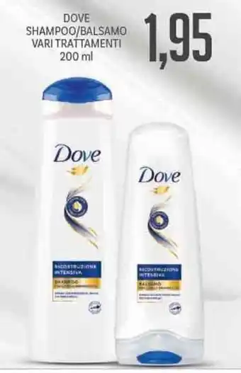 Supermercati Piccolo Dove Shampoo/Balsamo Vari Trattamenti 200ml offerta