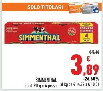 Conad Simmenthal Carne offerta