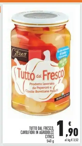 Citres Tutto Dal Fresco Cavolfiori In Agrodolce