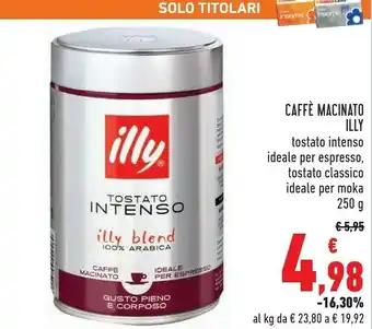 Conad Illy Caffè Moka offerta