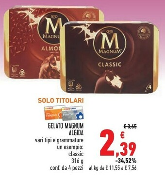 Conad Algida Gelato Magnum offerta