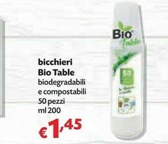 Pam Bio Table Bicchieri offerta