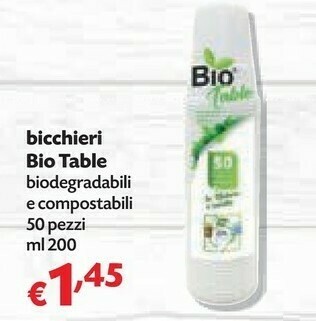 Bio Table Bicchieri