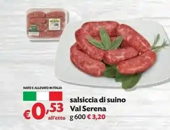 Panorama Val Serena Salsiccia Di Suino offerta