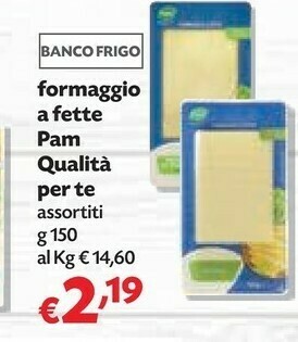 Pam Pam Qualità Per Te Formaggio A Fette offerta