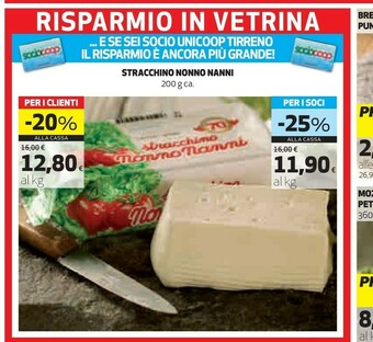 Coop Nonno Nanni Stracchino offerta