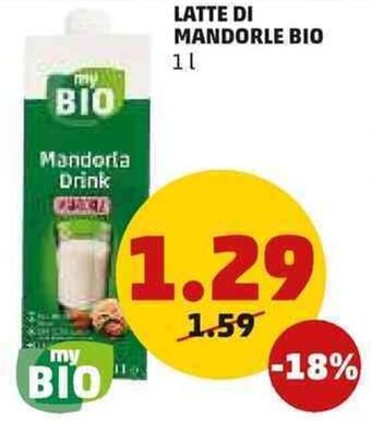 PENNY LATTE DI MANDORLE BIO 1 l offerta
