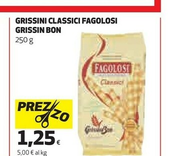 Grissin Bon - Fagolosi Gusto Classico 250 G(ml)