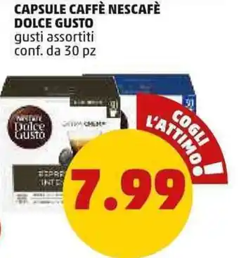 PENNY CAPSULE CAFFÈ NESCAFÈ DOLCE GUSTO gusti assortiti conf. da 30 pz offerta