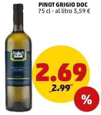 PENNY PINOT GRIGIO DOC 75 cl offerta