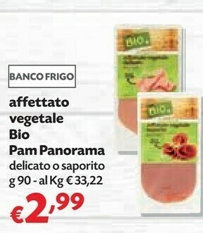 Pam Affettato Vegetale Bio offerta