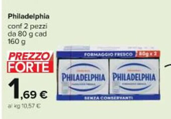 Philadelphia conf 2 pezzi da 80 g cad 160 g