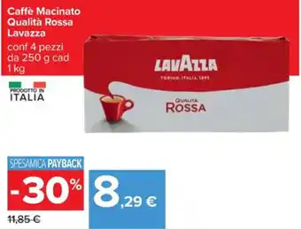 Caffè Macinato Qualità Rossa Lavazza 1 kg