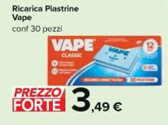 Carrefour Iper Ricarica Piastrine Vape conf 30 pezzi offerta