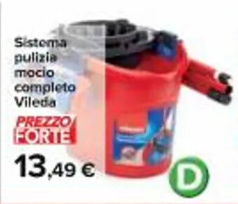Sistema pulizia mocio completo Vileda