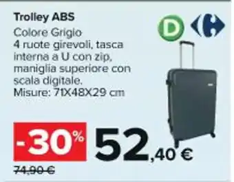 Carrefour Iper Trolley ABS offerta