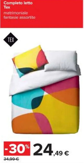 Carrefour Iper Completo letto Tex offerta