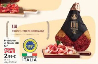 Carrefour Iper Prosciutto di Norcia LUI IGP offerta
