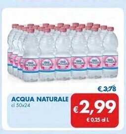 MD Discount Acqua naturale offerta