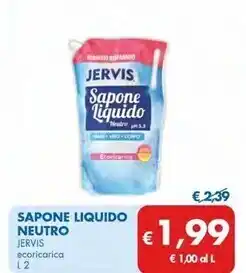 MD Discount Jervis - sapone liquido neutro offerta