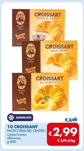 MD Discount Pasticceria del centro 10 croissant offerta