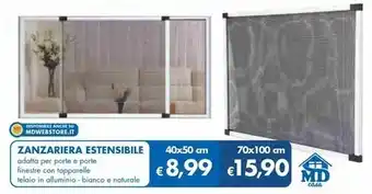 MD Discount Md casa - zanzariera estensibile offerta