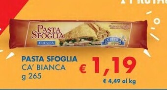 MD Discount Ca' bianca pasta sfoglia offerta