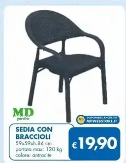 Sedia con braccioli