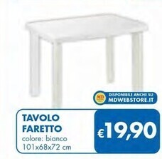 MD Discount Tavolo faretto offerta