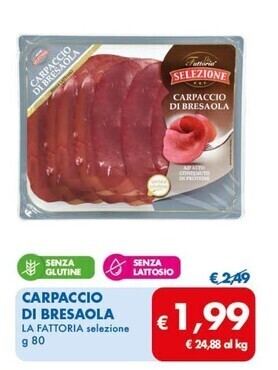 MD Discount La fattoria carpaccio di bresaola offerta