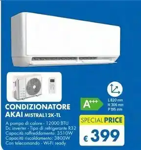 MD Discount Akai condizionatore mistral12k - tl offerta