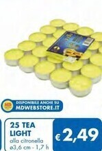 MD Discount 25 tea light offerta