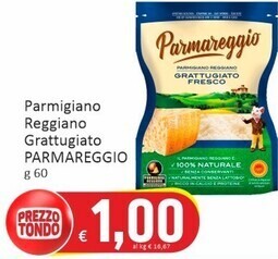 Paghi Poco Parmareggio parmigiano reggiano grattugiato offerta