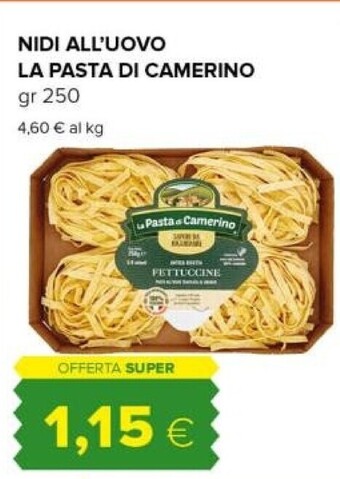 Tigre La pasta di camerino nidi all'uovo offerta