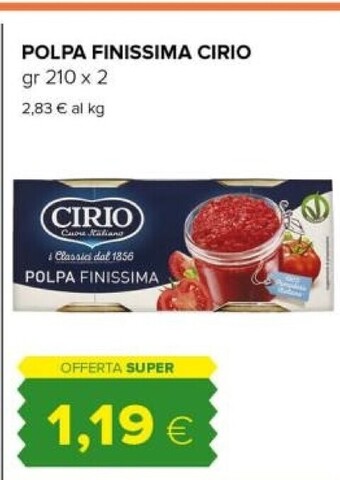 Tigre Cirio polpa finissima offerta