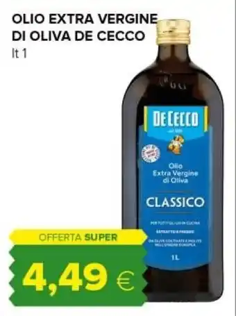 Tigre De cecco olio extra vergine di oliva offerta